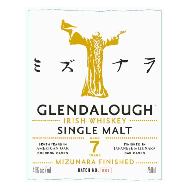 Glendalough 7 Year Old Mizunara Finish Irish Whiskey 750ml