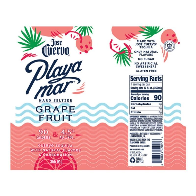 Jose Cuervo Hard Seltzer Grapefruit 750ml