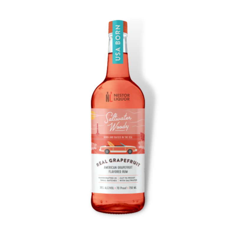 Saltwater Woody Real Grapefruit American Rum 750ml