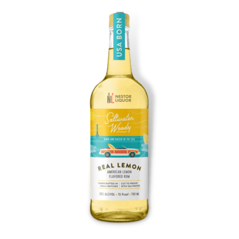Saltwater Woody Real Lemon American Rum 750ml