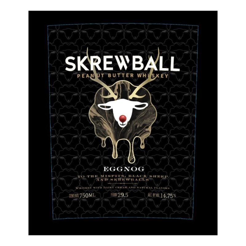 Skrewball Peanut Butter Whiskey Eggnog 750ml